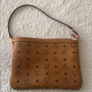 MCM Pouch with Removable strap handle